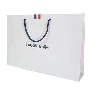Bolsa de lujo Ecobolsa,bolsas de papel personalizadas - Lacoste