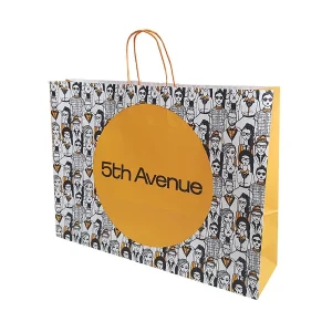 Bolsa de papel con asa personalizada Ecobolsa - 5th Avenue