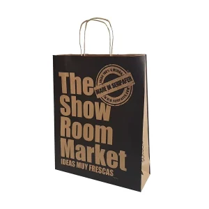 Bolsa de papel con asa rizada Ecobolsa - The Show Room